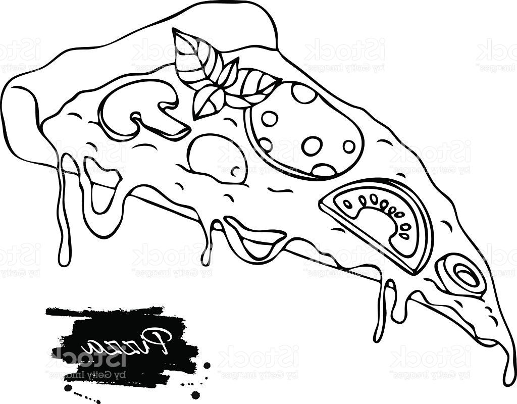 1024x800 best free vector pizza slice drawing hand drawn doodle - Slice Drawing