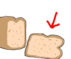 300x250 Slice Of Bread Drawing - Slice Of Bread Drawing