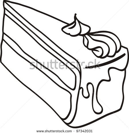 450x470 slice of cake clip art - Slice Of Cake Drawing
