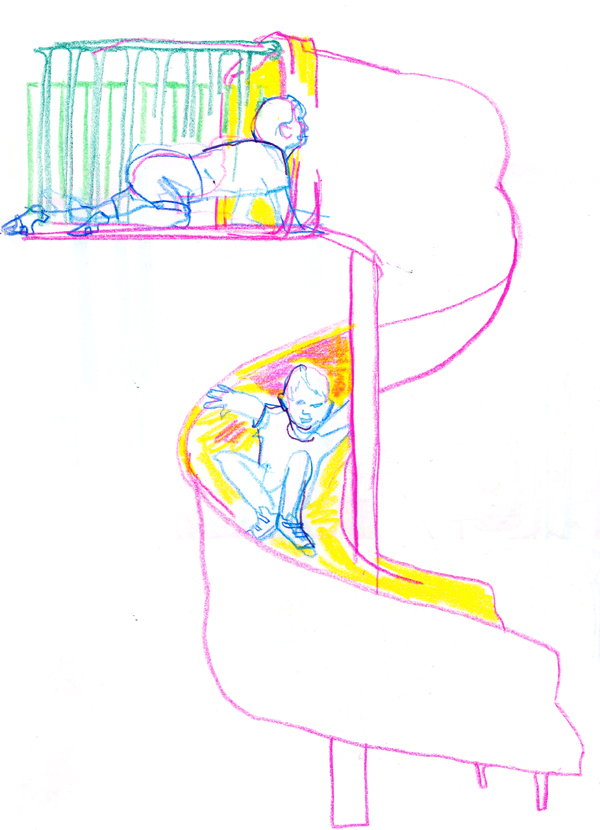 600x830 James And The Giant Slide - Slide Drawing