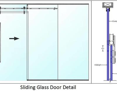 400x310 sliding glass door detail - Sliding Door Elevation Drawing