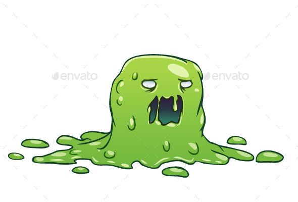 590x400 typography design in monster - Slime Drawing