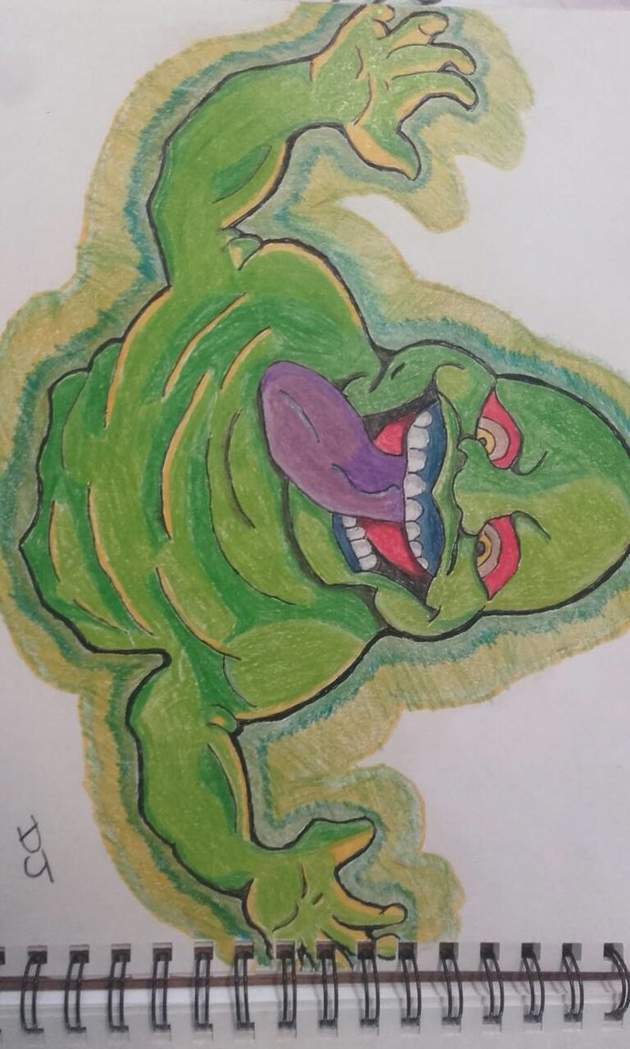 692x1153 slimer drawing from ghostbusters - Slimer Drawing