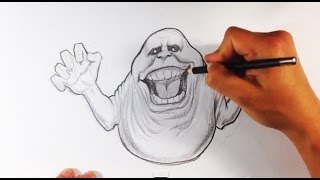 320x180 how to draw slimer from the real ghostbusters - Slimer Ghostbusters Drawing