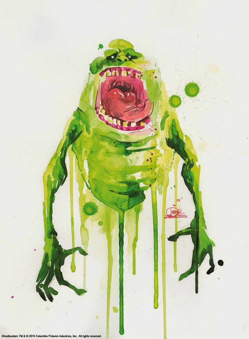 800x1089 inside the rock poster frame blog lora zombie slimer ghostbusters - Slimer Ghostbusters Drawing