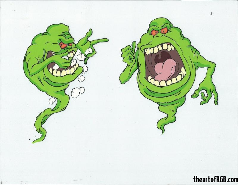 800x622 model sheets the art of the real ghostbusters - Slimer Ghostbusters Drawing.