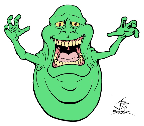 600x525 ghostbusters clipart ghost - Slimer Ghostbusters Drawing