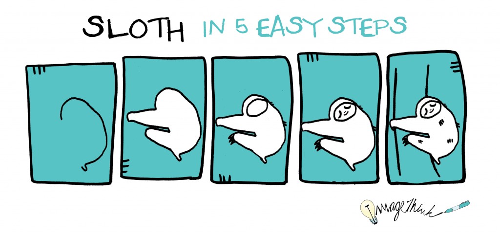 1024x477 How To Draw A Sloth In Easy Steps - Sloth Drawing Easy