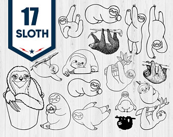 340x270 Sloth Face Etsy - Sloth Face Drawing