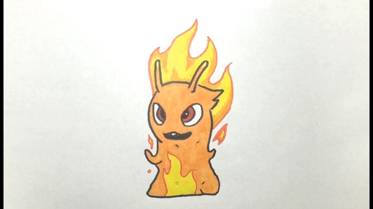 1280x720 Dibujando Y Pintando A Infierno Burpy - Slugterra Burpy Drawing