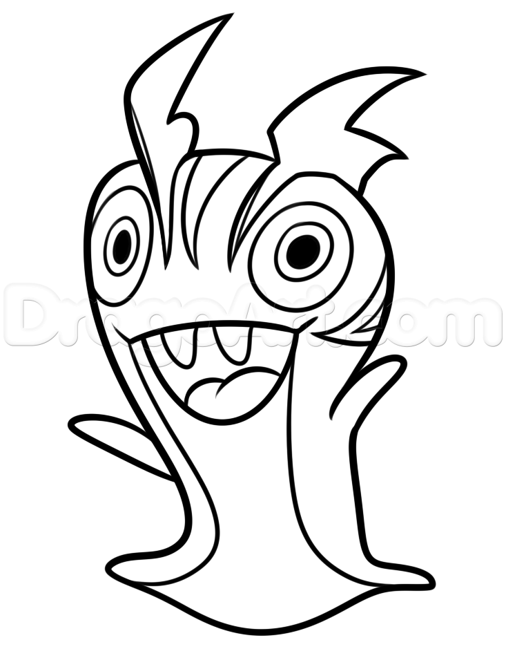 733x939 Step How To Draw A Tazerling From Slugterra - Slugterra Burpy Drawing