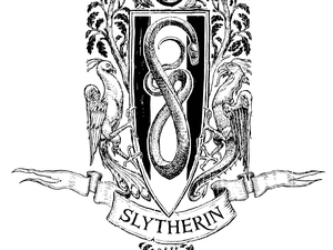 300x225 Slytherin Drawing Crest Transparent Png Clipart Free Download - Slytherin Crest Drawing