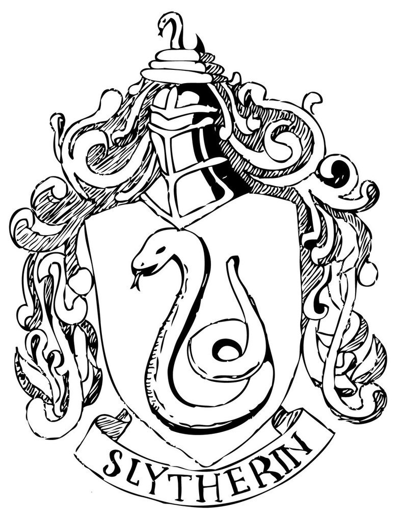 Slytherin Crest Drawing at Explore collection of