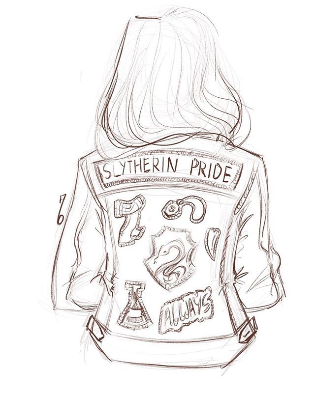 640x800 Oh Hey Slytherins, This Here's For You Will Colour Over The Next - Slytherin Drawing