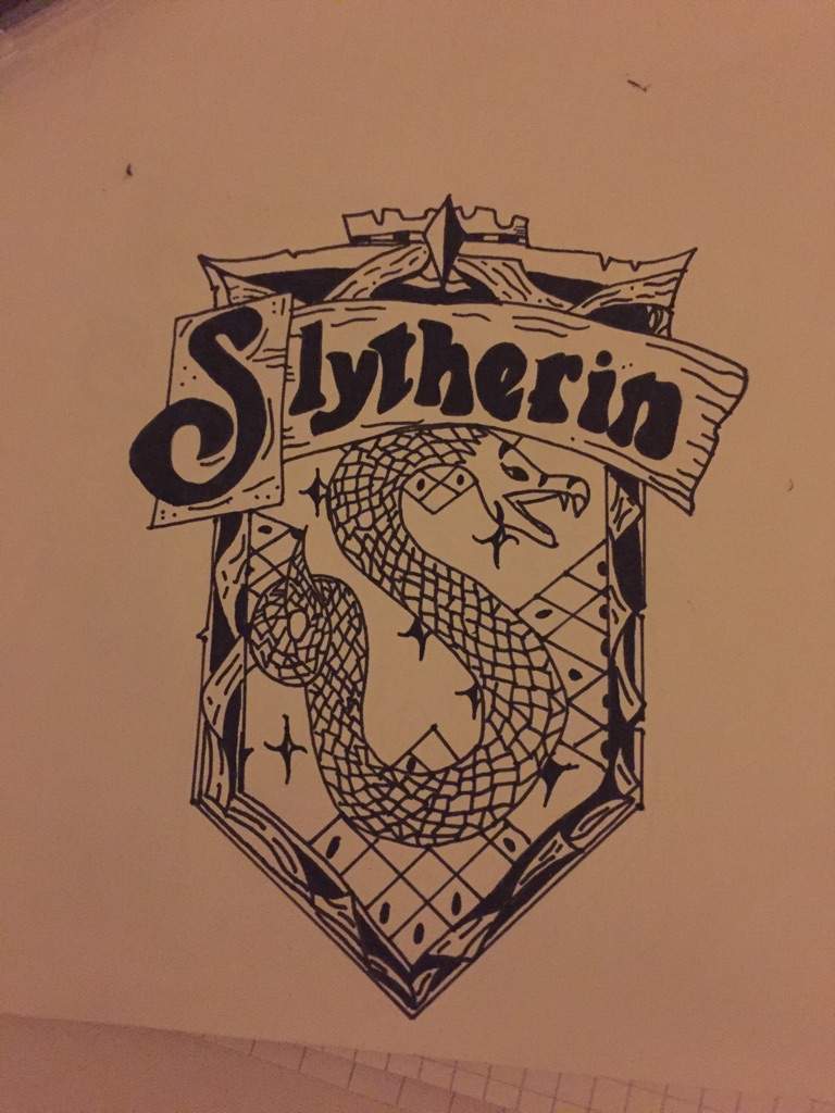 768x1024 Slytherin Badge Drawing Harry Potter Amino - Slytherin Drawing