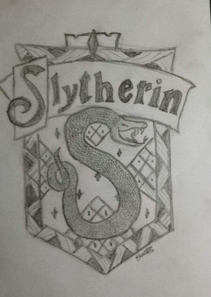 728x1024 Slytherin Drawing Harry Potter Amino - Slytherin Drawing