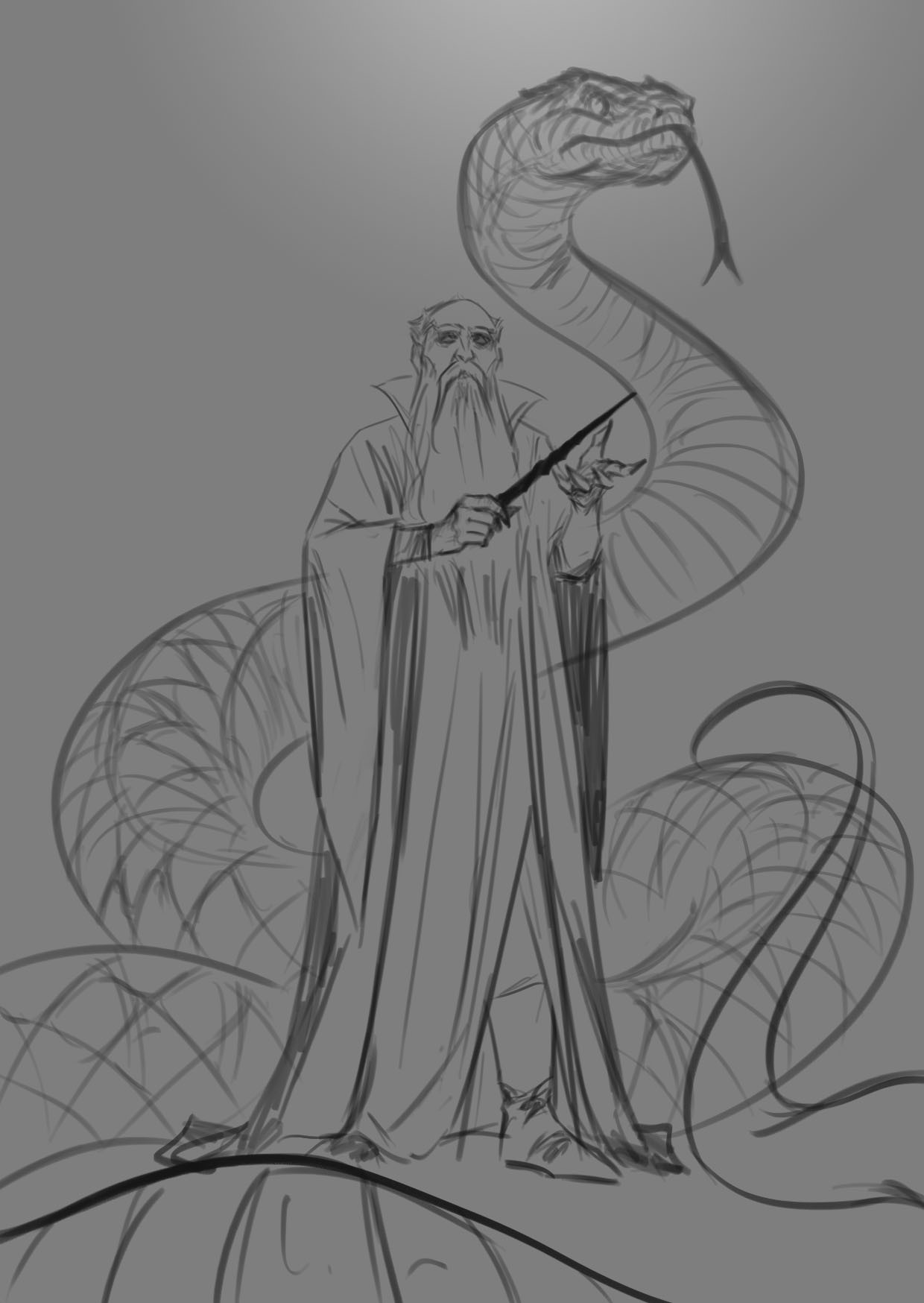 1240x1748 Fadly Romdhani - Slytherin Drawing