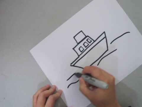 480x360 how to draw a tug boat - Small Boat Drawing