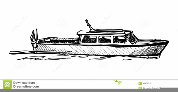 600x310 Motor Boat Drawing Free Images - Small Boat Drawing
