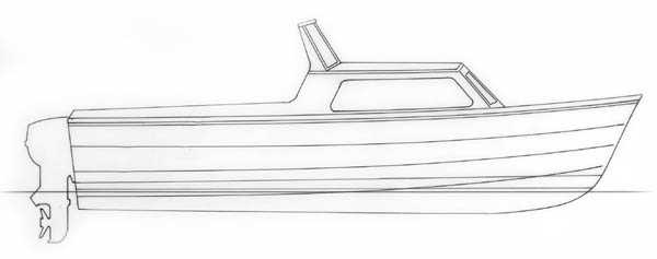 600x237 wood boat plans, wooden boat kits and boat designs - Small Boat Drawing