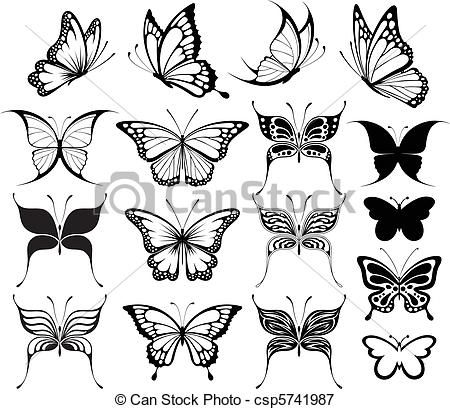 450x409 Drawing Ideas Butterfly - Small Butterfly Drawing