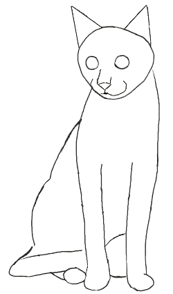 250x425 How To Draw A Cat - Small Cat Drawing