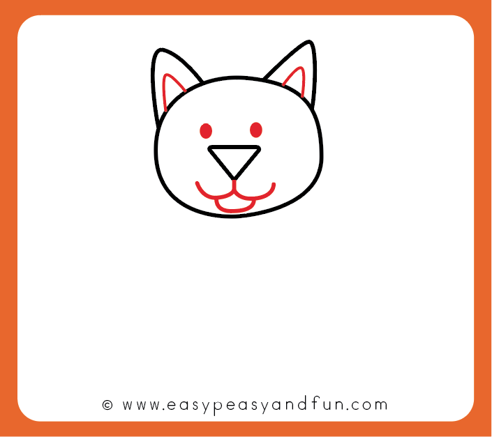 705x627 How To Draw A Cat - Small Cat Drawing