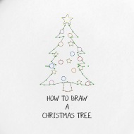 190x190 how to draw a christmas tree small buttons spreadshirt - Small Christmas Tree Drawing