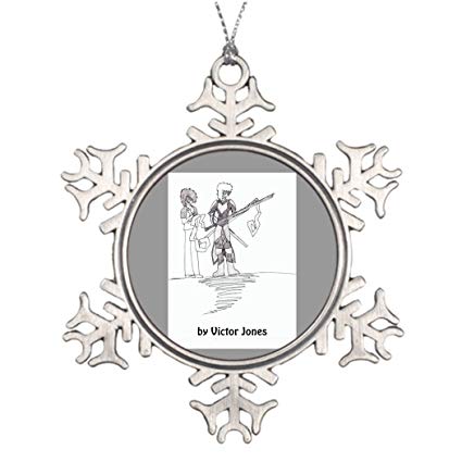 425x425 best friend snowflake ornaments victor's character - Small Christmas Tree Drawing