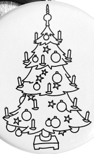 190x309 christmas tree small buttons spreadshirt - Small Christmas Tree Drawing