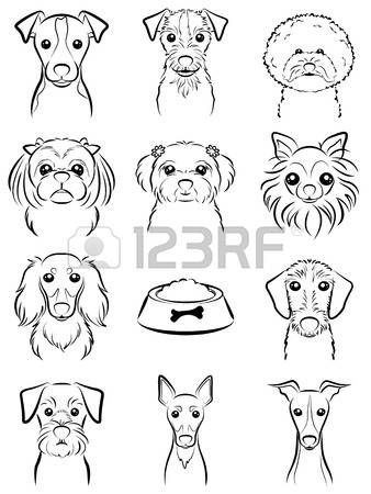 338x450 dog line drawing drawings dog line drawing, dog tattoos - Small Dog Drawing