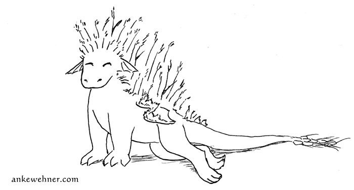 700x377 Grassy Dragon - Small Dragon Drawing