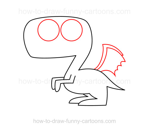 500x435 How To Draw A Dragon - Small Dragon Drawing