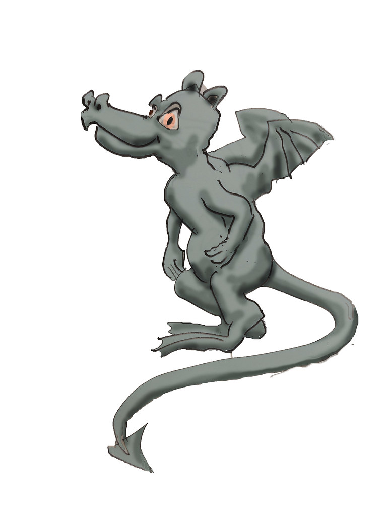 768x1024 Small Dragon A Small Dragon Drawing From My Graphics Class - Small Dragon Drawing