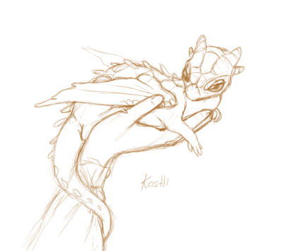 400x354 Small Dragon Tumblr - Small Dragon Drawing