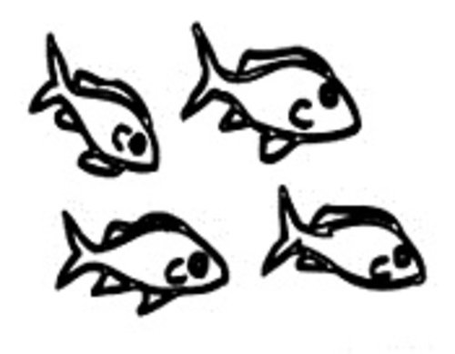 500x389 Free Coloring Pages Small Fish Coloring Pages For Kids - Small Fish Drawing