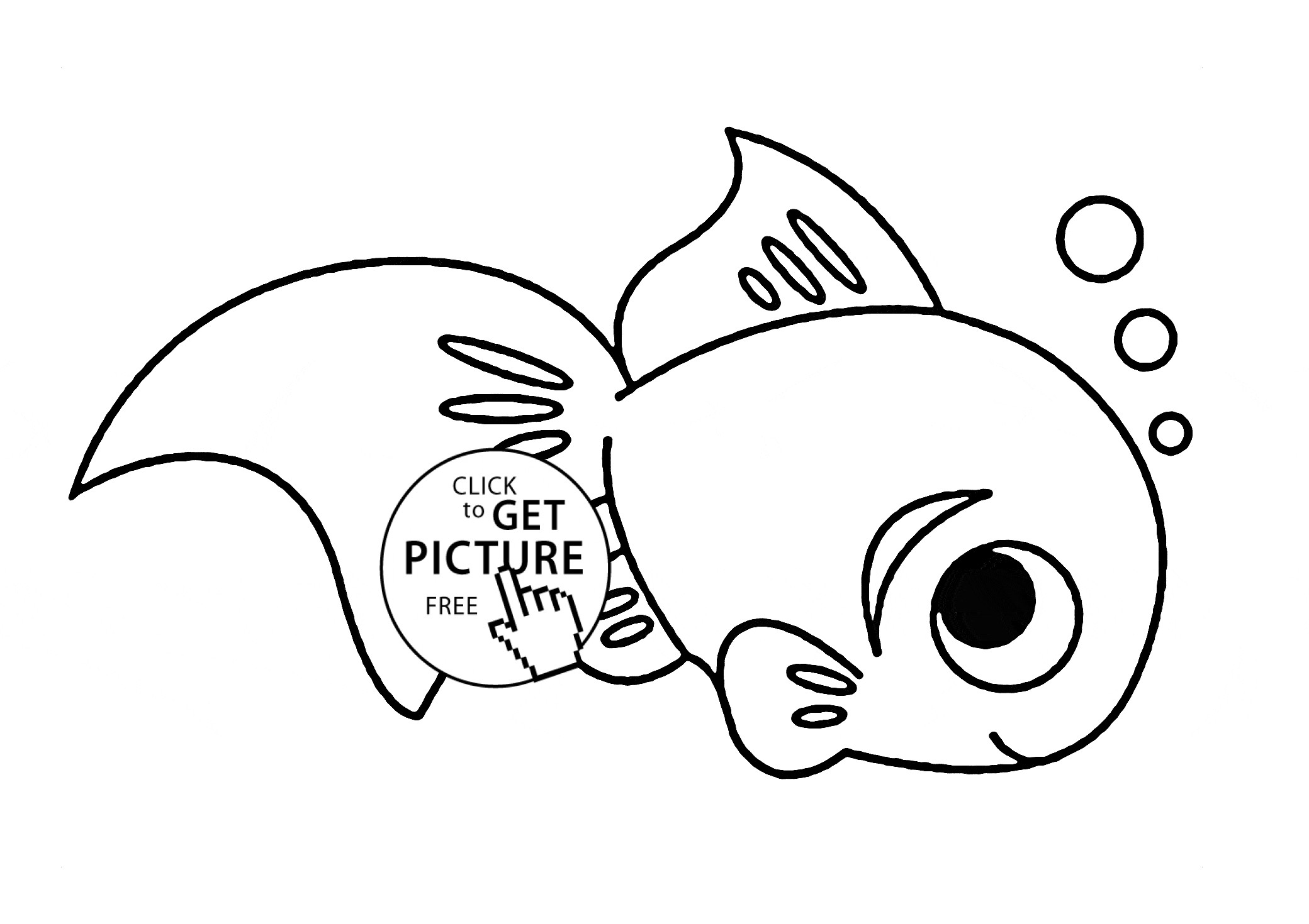 2080x1470 Pufferfish Drawing Small Fish For Free Download - Small Fish Drawing