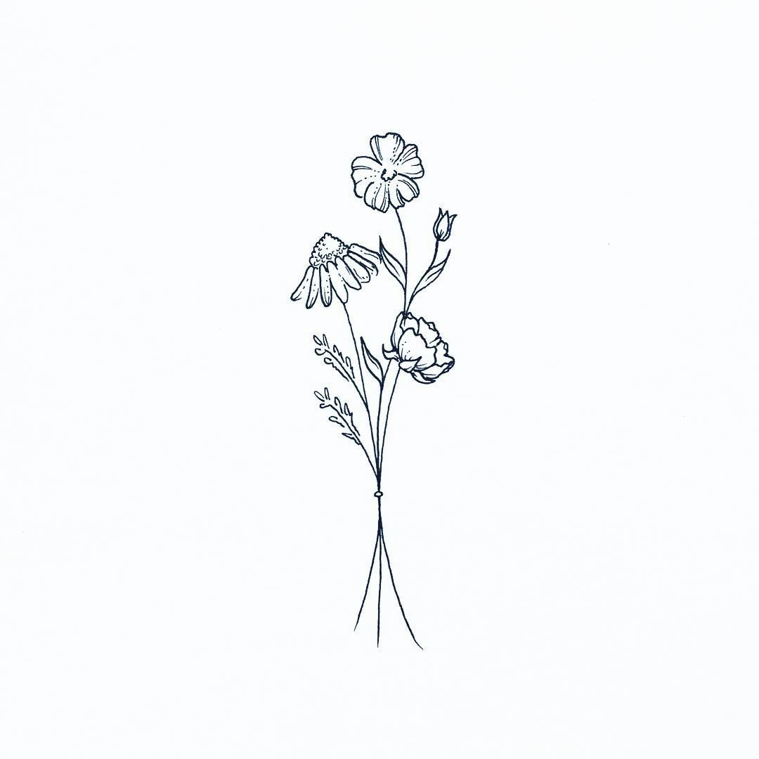 Small Flower Drawings at Explore collection of