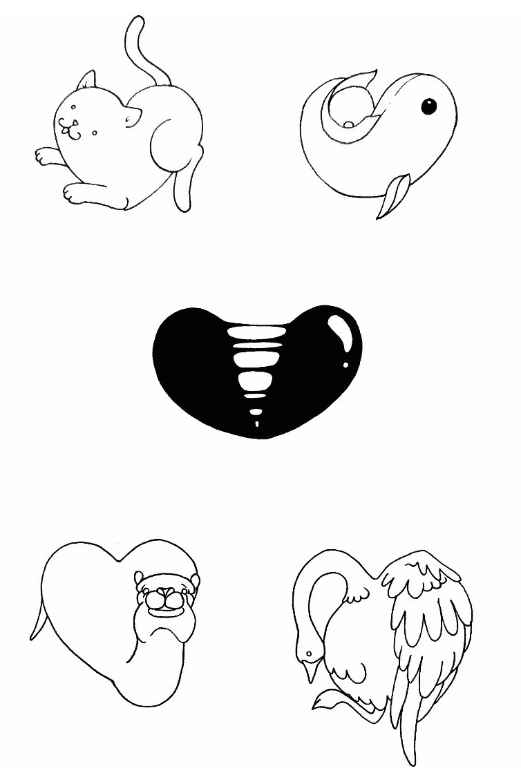 754x1132 Art Chrispe Hearts - Small Heart Drawing