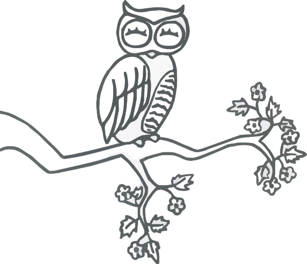 600x515 Owl Clip Art - Small Owl Drawing