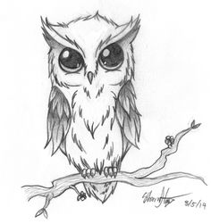 236x251 Best Owl Sketches For Small Tattoos Images Owl Tattoo Design - Small Owl Drawing