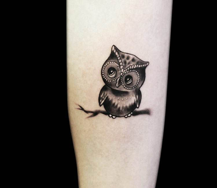 750x650 Small Owl Tattoo - Small Owl Drawing
