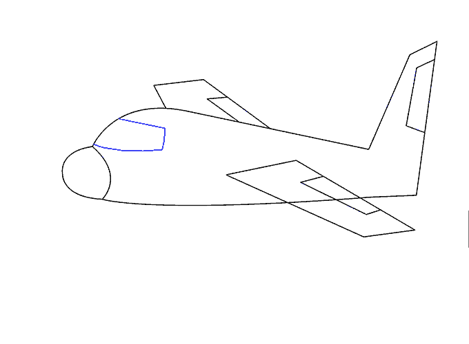 680x500 How To Draw An Airplane Easy Drawing Guides - Small Plane Drawing