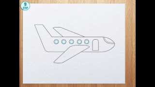 320x180 How To Draw A Plane - Small Plane Drawing