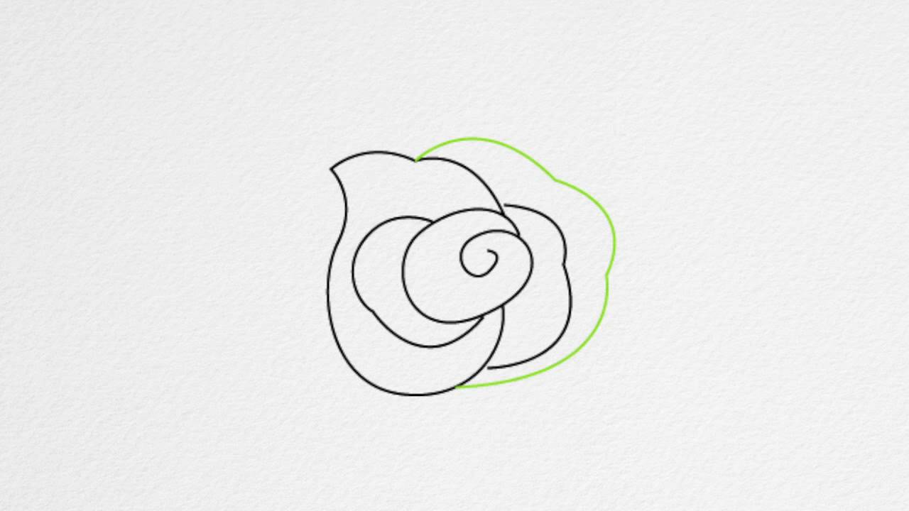 1280x720 How To Draw A Rose Step - Small Rose Drawing