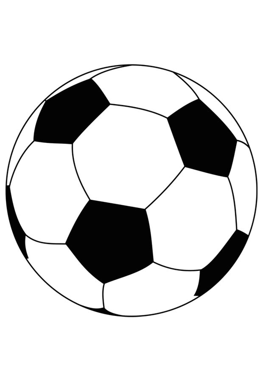 531x750 Coloring - Small Soccer Ball Drawing