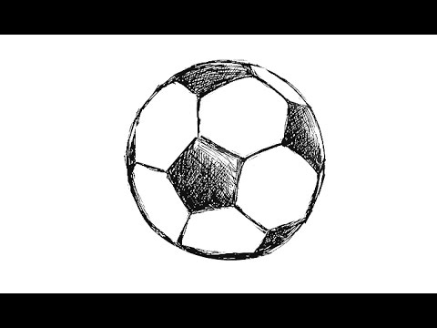 480x360 Dibujo Balon De Soccerdrawing Small Soccer Ball Video De - Small Soccer Ball Drawing