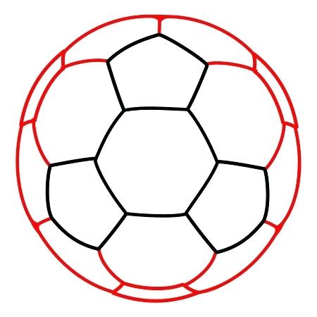 450x450 Soccer Ball Coloring Pages Printable - Small Soccer Ball Drawing