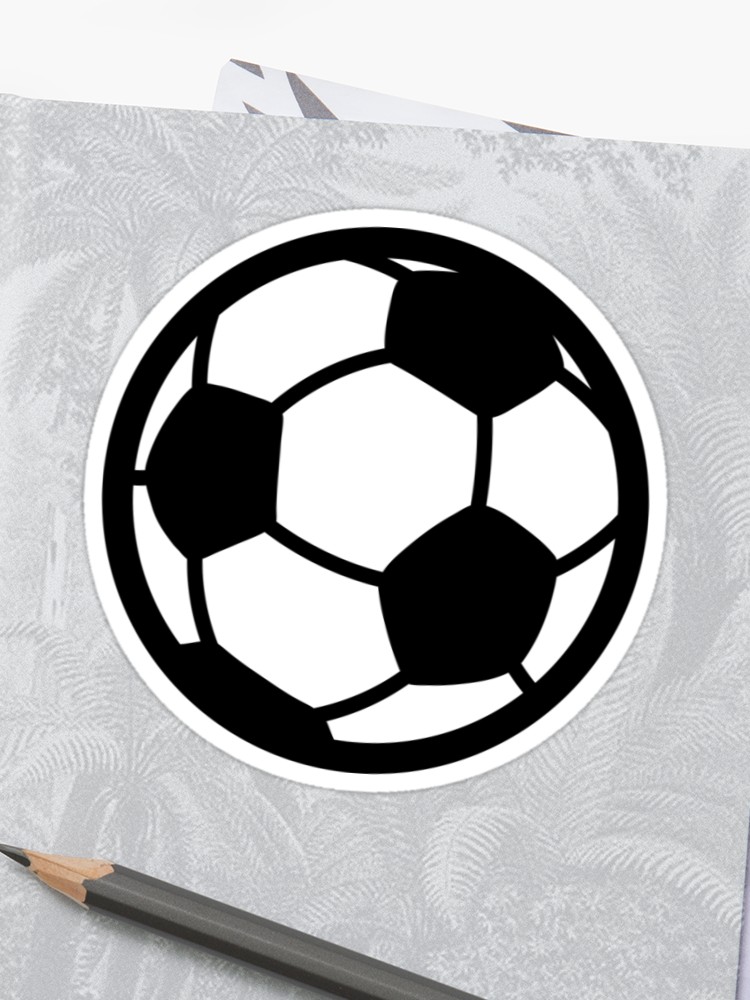 750x1000 Soccer Ball Drawing Sticker - Small Soccer Ball Drawing