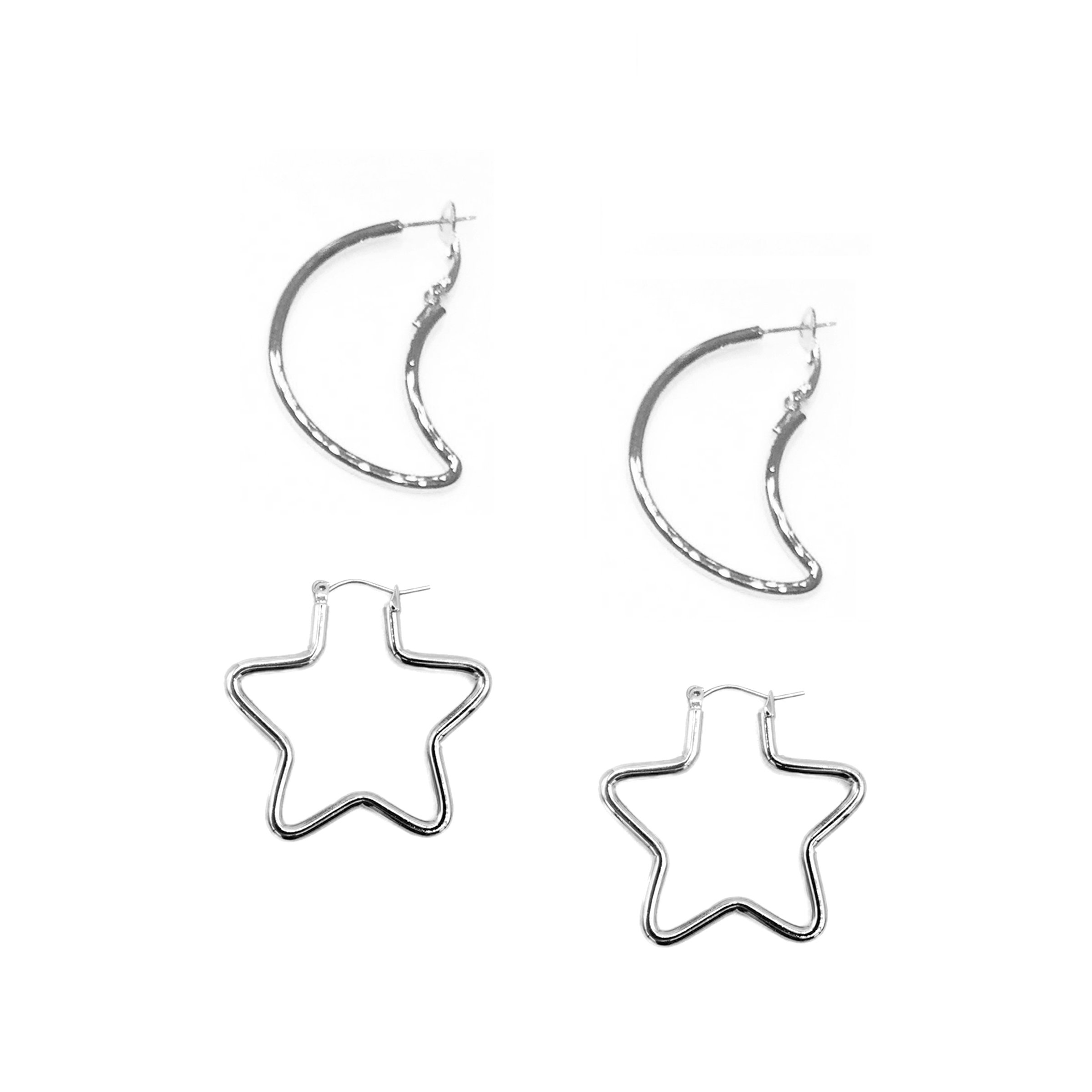 2400x2400 small star and moon earring set - Small Star Drawing